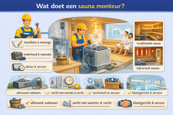 Alles over het beroep sauna monteur Wat doet een sauna monteur